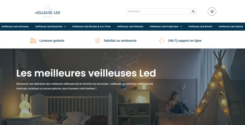 Veilleuse Led Boutique